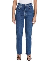 Agolde - High Rise Stovepipe Jeans - Lyst