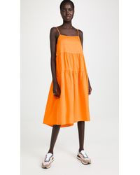enza costa tiered dress