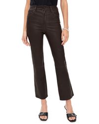 FRAME - The Leather Reboot Crop Pants - Lyst