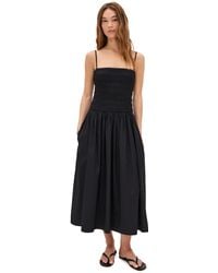 Madewell - Poplin Smocked Maxi Dress - Lyst