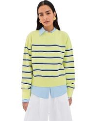 Le Bos - Striped Boxy Pullover - Lyst