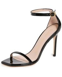 Stuart Weitzman - Nudist Curve 100 Patent Sandals - Lyst