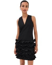 BITE STUDIOS - Scenic Cotton Frill Dress - Lyst