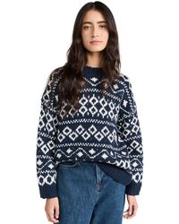 Vince - Nordic Fair Ise Crew Washed Coasta/t White Sand - Lyst