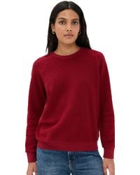PERFECTWHITETEE - Inside Out Fleece Long Sleeve Shrunken Crewneck Sweatshirt - Lyst