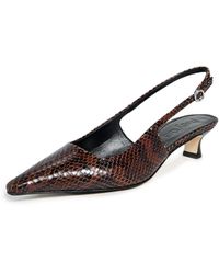 Aeyde - Catrina Snake Print Calf Leather Heels - Lyst