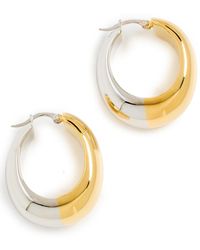 Lizzie Fortunato - Bubble Hoops In Mixed Metal - Lyst