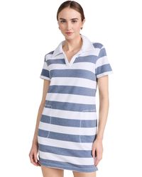 Sundry - Stripe Mini Polo Dress - Lyst
