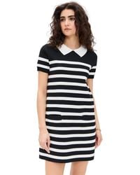 English Factory - Stripe Collar Mini Dress - Lyst