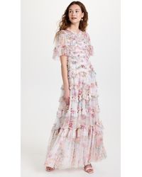needle and thread floral swan gown