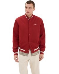 Les Deux - Tech Varsity Jacket - Lyst