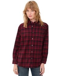 DUNST - Checked Flannel Button Down Shirt - Lyst