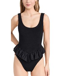 Hunza G - Denise Frill One Piece - Lyst