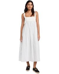 English Factory - Tie Back Knit Combo Striped Dress - Lyst
