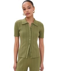 Le Bos - Ribbed Button Up - Lyst