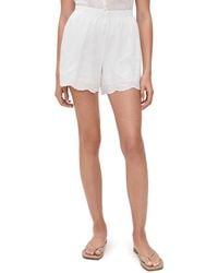 Wayf - Sandy Eyelet Shorts - Lyst