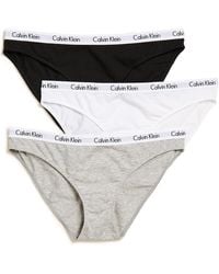 Calvin Klein - Carousel Logo Cotton Stretch Bikini Panties - Lyst