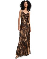 L'Agence - Venice Cowl Lace Nk Gown - Lyst