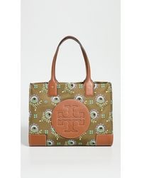 tory burch floral ella tote