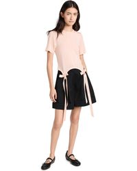 Simone Rocha - Sione Rocha Easy T-shirt With Bow Tails - Lyst