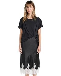 3.1 Phillip Lim - T-shirt Combo Dress With Lace - Lyst