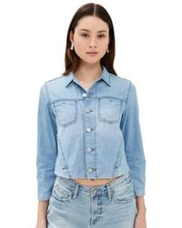 L'Agence - 'Agence Janelle Slim Raw Jacket - Lyst