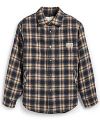 DUNST - Quilted Check Flannel Shirt - Lyst