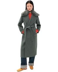 ALIGNE - George Faux Fur Collar Jacket - Lyst