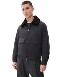 Theory - Zip Aviator Jacket - Lyst