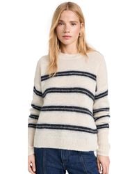 Rag & Bone - Key Stripe Ong Seeve Sweater Ivory Muti - Lyst