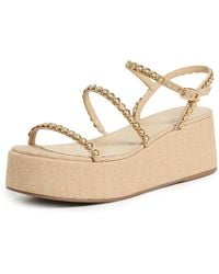 Larroude - Gio Milanina Flatform Sandals - Lyst