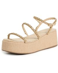 Larroude - Gio Milanina Flatform Sandals - Lyst