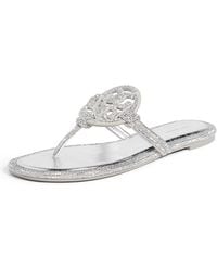 Tory Burch - Miller Knotted Pave Sandals - Lyst