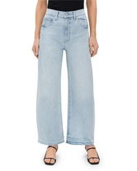 PAIGE - Arellia Ankle Jeans Fernanda With Wide Undone Hem - Lyst