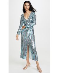 RIXO London Emmy Dress - Blue