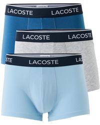 Lacoste - Cotton Stretch Jersey Trunks 3 Pack - Lyst