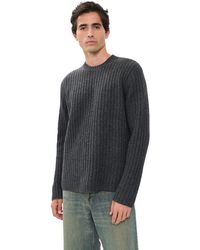 Helmut Lang - Rustic Wool Rib Crew Sweater - Lyst