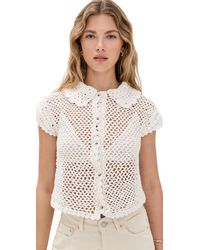 Free People - Lily Crochet Top - Lyst