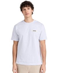 Jacquemus - Gros Grain Logo T-shirt In White - Lyst