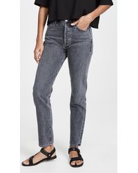 Goldsign Benefit High Rise Relaxed Straight Jeans - Multicolor