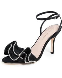 Loeffler Randall - Estella Pleated Ruffle High Heel Sandals With Ankle Strap 5 - Lyst