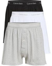 Calvin Klein - Cavin Kein Underwear Cotton Caic Fit 3-pack Knit Boxer Uti - Lyst