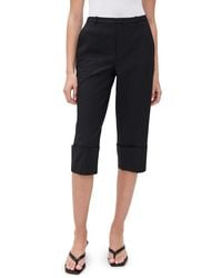 Vince - Mid Rise Cuffed Cropped Pant - Lyst