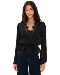 Generation Love - Filippa Georgette Lace Combo Blouse - Lyst
