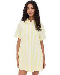English Factory - Striped Kaftan Mini Dress - Lyst