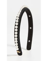 lele sadoughi white pearl headband