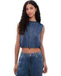 Rag & Bone - Rb Miramar Satin Mica Bubble Top - Lyst