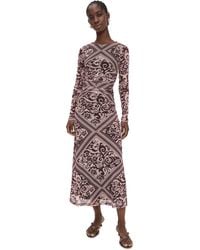 MINKPINK - Lumi Mesh Midi Dress - Lyst
