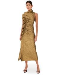 Ulla Johnson Anela Sleeveless Midi Dress in Blue | Lyst