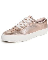Keds - Jump Kick T-Toe Metallic Leather Sneakers - Lyst